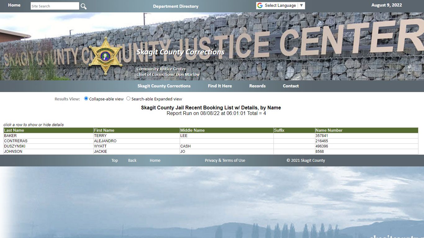 Skagit County Corrections - Skagit County Government Home Page